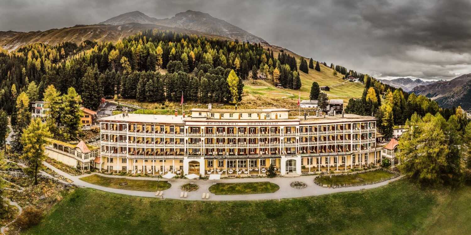 A panoramic view of Hotel Schatzalp