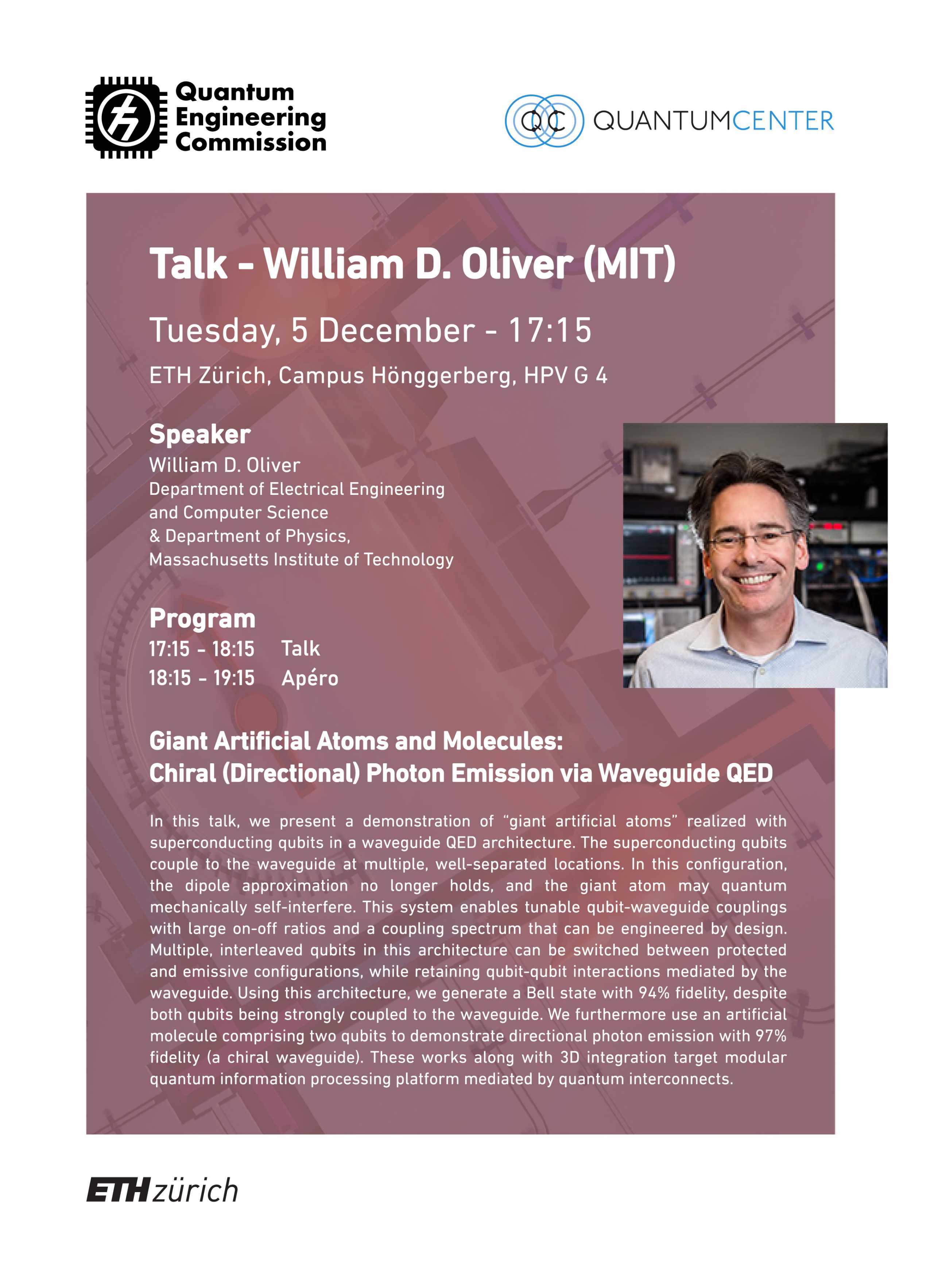 Special Seminar William D. Oliver